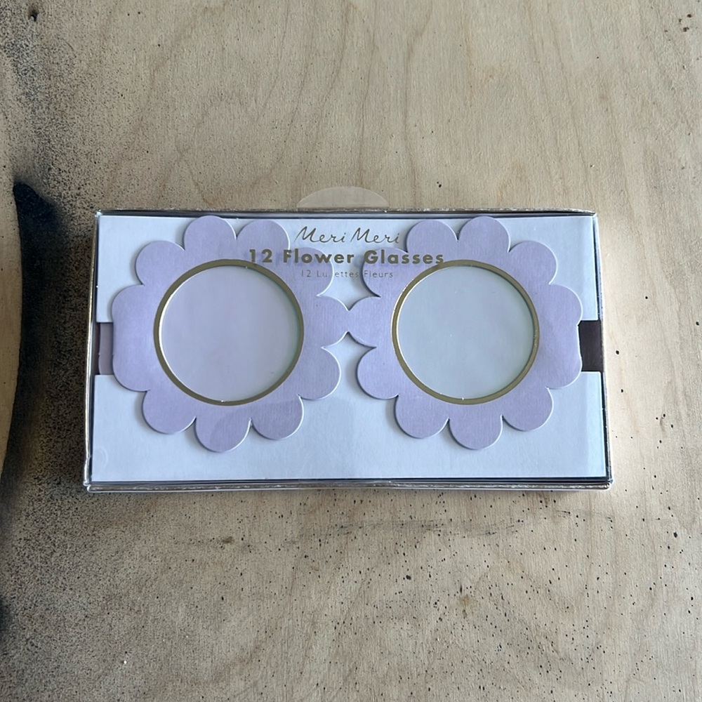 Meri Meri Flower Glasses - NWT